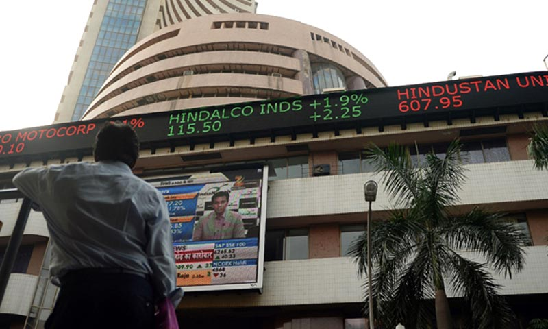Most of the Bombay Stock Exchange sectoral indices trade in red, led by banking, power, PSU, realty and IT stocks. — AFP/File